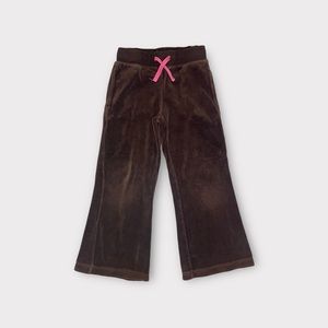 Mini Boden Brown Velour Flare Pants